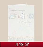 Floral Hearts Wedding Day Card