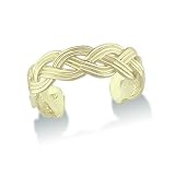 Braided Toe Ring - 14K Yellow Gold