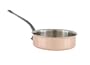 Mauviel 2mm 3.2 qt Copper Saute Pan & Cast Iron Handle & Lid 6610-25