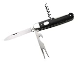 Solingen Hartkopf 324910 Taschenmesser Picknick, 3-teilig, 1.4034-Stahl, Ebenholz, Neusilberbacken