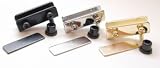 U.S. Futaba Inset Glass Door Hinge Brass