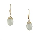 DANA KELLIN GOLDEN- Green Amethyst Nugget Earring