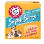 Pet Supplies : Arm & Hammer Super Scoop Unscented Clumping Litter (20-lb box)