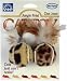 Vo-Toys Jungle Print Bouncing Plush Cat Balls with Feather 2 pack