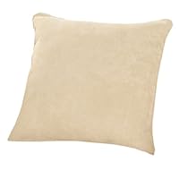 Sure Fit 170331339_CREM Soft Suede Corded Pillow, 18-Inch, Cream