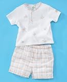 Little Me Boy Plaid Short Set