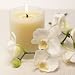 Organic Aromatherapy Jasmine, Rose and Sandalwood Soy Candle with Pure Essential Oils in Glass - 2.5" By 2"