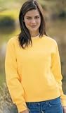 Pigment Dyed Ladies Wide Band Crewneck Sweatshirt