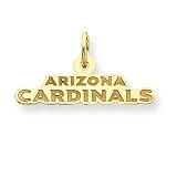 14K Arizona Cardinals Large Team Name Charm