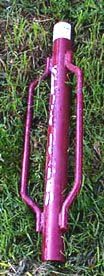 Deer Fence: Spring Loaded Angle Steel Fence Post Driver
