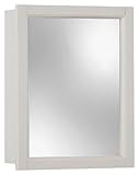 NuTone 755459 Sheridan Framed Medicine Cabinet, Classic White Wood, Surface Mount, 15-Inch By 19-Inch