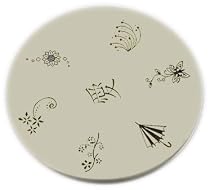 Konad Stamping Nail Art Image Plate - M8