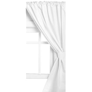 Carnation Home Fashions Vinyl Bathroom Window Curtain