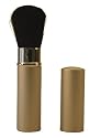 Rougepinsel Silber mit Schiebehülle für die Tasche, 12cm