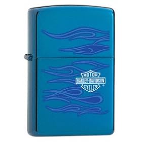 Zippo Lighter Harley Davidson Ghost Sapphire
