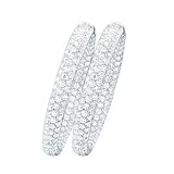 14K White Gold Diamond Hoop Earrings - 4.99 Ct.
