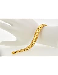 14K Yellow Gold 8" Byzantine Bracelet