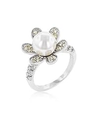 Yellow Ivy Pearl Ring