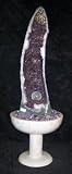 Aqua Amethyst Geode Fountain With Light And Crystal Sphere.