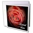 WhiteOak Photography Inspirational Floral Prints - Eternal Love Peach Rose Love - Greeting Cards-12 Greeting Cards with envelopes