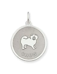 Sterling Silver Chow Disc Charm QC2679"