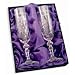 Pair Cut Crystal Champagne Flute - Personalised