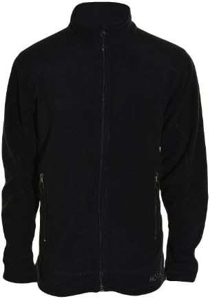 Double Diamond Mens Burke Microfleece Jacket (Black, Medium)