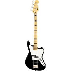 Fender Modern Player Jaguar� Bass, Black, Maple Fretboard: Musical Instruments