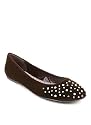 Velvet Rhinestone Front Flat