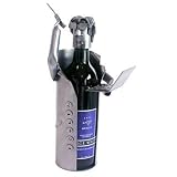 Male Executive Wine Bottle Holder H&K Steel Sculpture 6061-LI