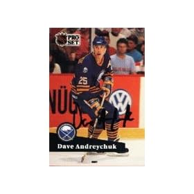 Dave Andreychuk, Buffalo Sabres, 1991 Pro Set Autographed Card