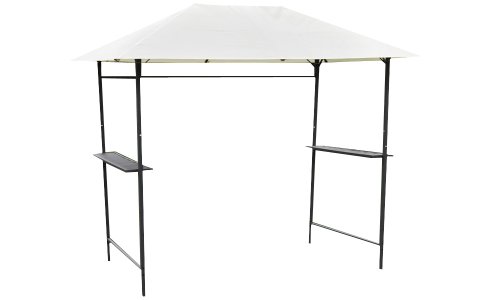 Tonnelle acier avec toile polyester beige