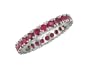 Rocco ll 14K White Gold Ruby Eternity Ring