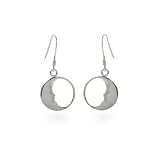 Man In The Moon Sterling Silver Earrings