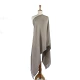 Olive N Figs Pashmina Silk Coffee Shawl/Wrap