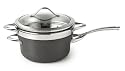 Calphalon Contemporary Nonstick Simmer Down 4-1/2-Quart Saucepot with Steamer Insert and Glass Lid