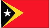 East Timor National Country Flag - 3 foot by 5 foot Polyester (New)
