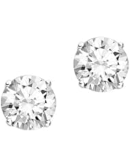 1/3 ct. tw. Diamond Solitaire Earrings in 14K White Gold