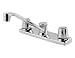 Price Pfister G135-1000 Double Handle Kitchen Faucet, Polished Chrome