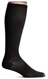 Gold Toe Men's Firm Compression Support Over the Calf Dress Sock, Black, Medium