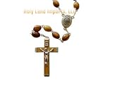Image of Olive Wood Rosary with Soil From Bethlehem