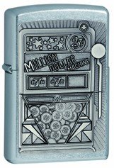 Street Chrome, Jackpot Emblem (ZI207BSB231) Category: Indulgence Zippo Lighters