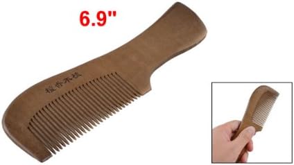 Coffee Color Hairdressing Fragrant Natural Wood Wooden Hair Care Comb 6.9"