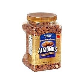 Sunkist California Almonds 3LB Tub