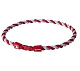 Phiten MLB Titanium Necklace Tornado - 22 inch Red/White