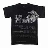 Rothco Vintage Black U.S Marines Globe and Anchor T-Shirt 66805