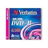 Electronics : Verbatim DVD-R Dual Layer 8,5GB 8x Speed, Jewel Case, matt sil.