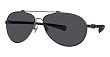 Nike Supercharged 800 P E Aviator Sunglasses, EV0464-072, Chrome Flexon Frame/ GS Grey Polarized Lenses