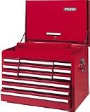 Proto 44100 26-1/4Wx17-1/2Dx19-1/4H Red Standard-Duty 12-Drawer Drop-Front Top Chest