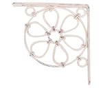 White Iron Shelf Bracket 10 1/2